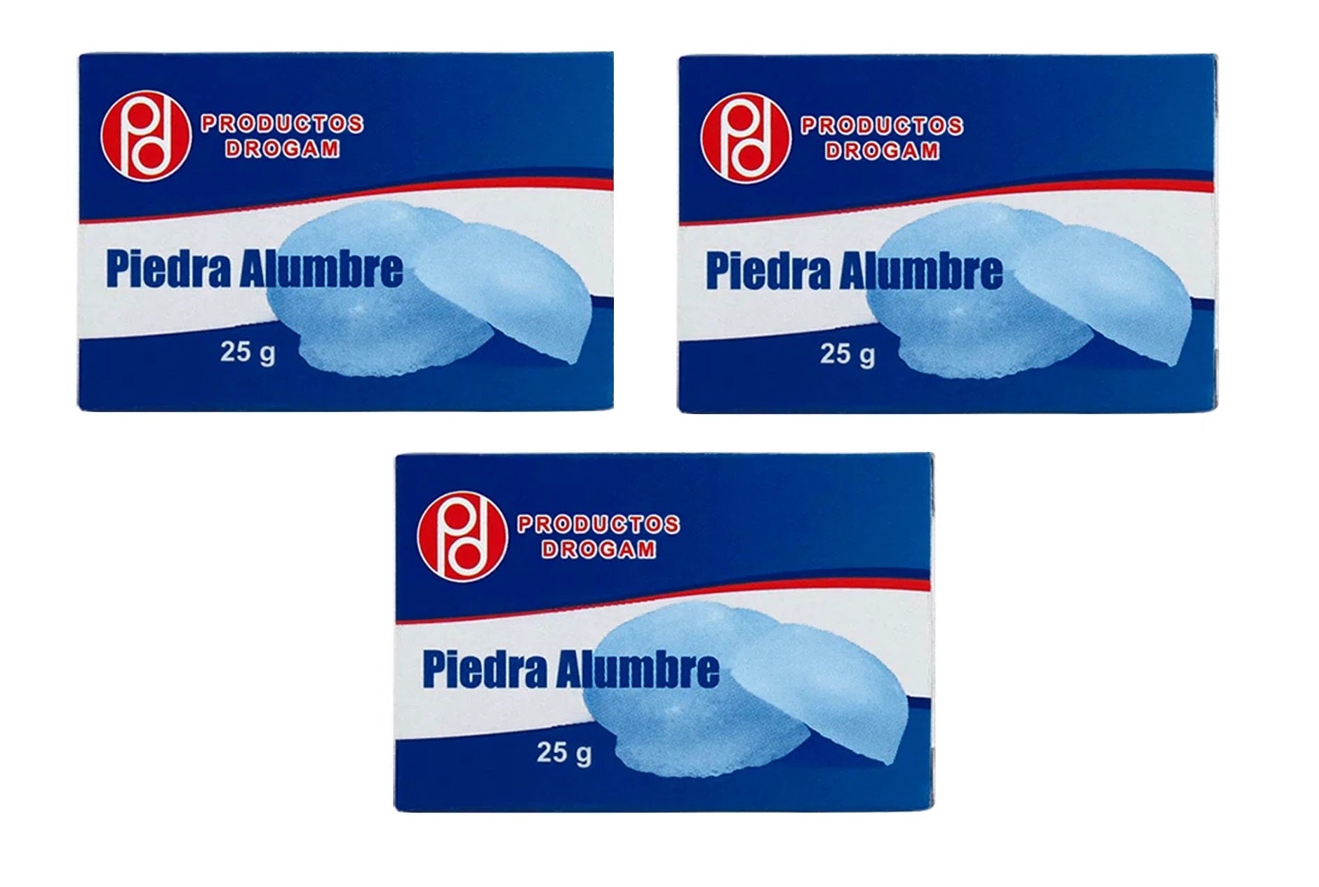 Alumbre En Barra Desodorante Natural 3 Unidades